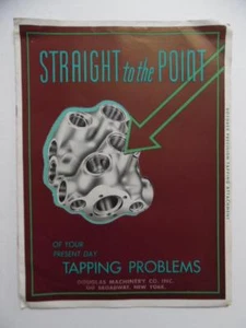 1945 Douglas Rotorex Drill Press Machine Tool Tapping Attachment Catalog Vintage - Picture 1 of 6