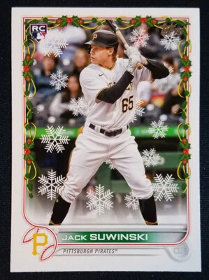 2022 Topps Holiday #HW103 Jack Suwinski Rookie RC Pittsburgh Pirates NM-MINT++ - Image 1 of 2