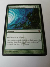 MTG Creeping Corrosion Mirrodin Besieged Green Rare MAGIC NM x1