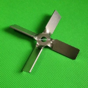 Lab Stainless Steel Four Blade Propeller Cross Paddle Lab Stirrer Mixer 40–100mm - Picture 1 of 6