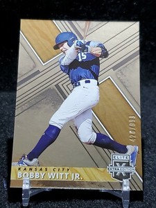  2019 Panini Elite Extra Edition Bobby Witt Jr. /999 - Royals