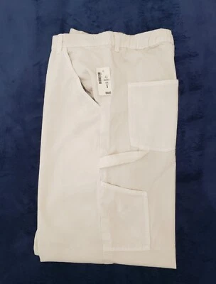 NWT Aeropostale Carpenter Jeans Size Large White (Ivory) Denim Hammer Loop New - Image 1 of 4