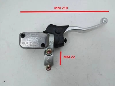 BREMBO PS 10 SILBER BREMSPUMPE VORNE MIT TANK 10767731 - Bild 1 von 4