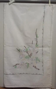 Mantel de colección bordado a mano flor de manzana cornejo artesanales cabaña elegante - Imagen 1 de 5