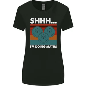 Im Doing Maths Funny Gym Bodybuilding Womens Wider Cut T-Shirt - Picture 1 of 17