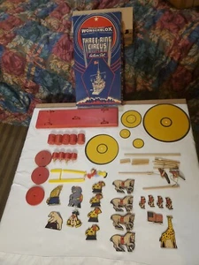 Juego de acción de circo de tres anillos vintage años 40 juguetes coleccionables - Imagen 1 de 21