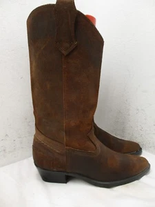 Botas vaqueras de media pantorrilla de cuero engrasado marrón Dexter para mujer talla 7 M EE. UU. - Imagen 1 de 13