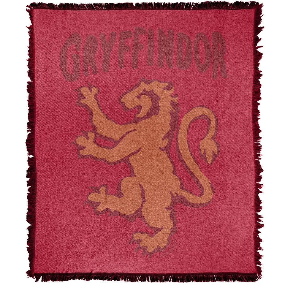 Manta Harry Potter, 50"x60" The Gryffindor Manta Tejida Mezcla Algodón Foto 1 de 4