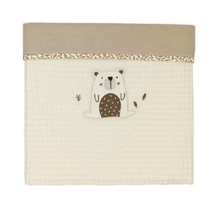 Newborn Baby Pique Blanket 100% Cotton High Quality - Natura - Picture 1 of 1