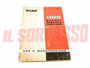 User Manual Fiat 1100 103 H G Export Special Family Original - Picture 1 of 1