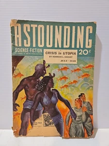 ASTOUNDING SCIENCE FICTION Jul 1940 - Robert Heinlein, L. Sprage de Camp + More - Picture 1 of 5