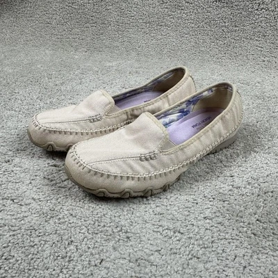 Zapatos Skechers para mujer talla 9,5 beige espuma viscoelástica mocasines sin cordones sin usar, en caja SN 49020 Foto 1 de 4