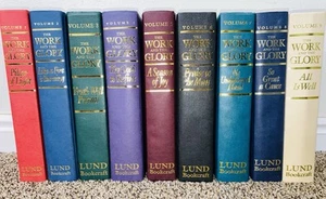 Vintage 90’s The Work and the Glory Full Book Set 1-9 Gerald N Lund Lds Hardback - Picture 1 of 4