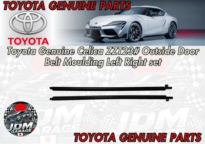 Toyota Genuine Celica ZZT23# Outside Door Belt Moulding Left Right set - Imagem 1 de 4
