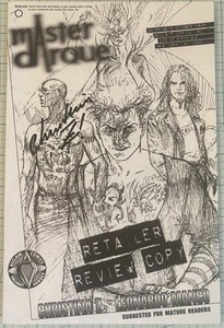 Master Darque #1 NM Retailer Review Signed by Christina Z 1997 Acclaim Comics - Picture 1 of 6