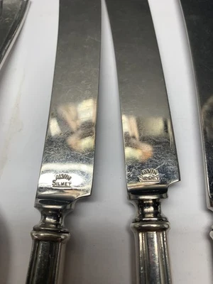 Lote de 24 Cuchillos, Tenedores, Cucharas Plateados Patrón Alvin De Colección Foto 1 de 4