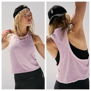 NWOT Free People Too Good Tank Washed Purple Sz Small - Picture 1 of 6