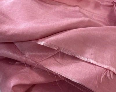 Bubble Gum Pink Silk Blend 3 Yards 45" Wide Excellent - Image 1 of 4