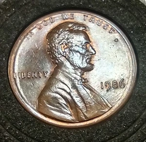 1986 P Lincoln Memorial Cent Broad Struck Off-Center, Die Break L-Rim Error DDO - Picture 1 of 24