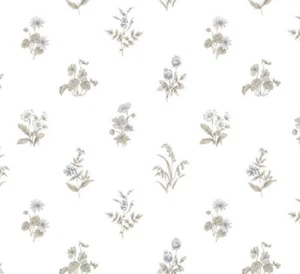 Norwall KE29934 - 3 Floral Motifs Beige Grey Galerie Wallpaper - Picture 1 of 6