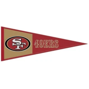 San Francisco 49ers NFL Embroidered Wool 13" X 32" Pennant - Picture 1 of 1