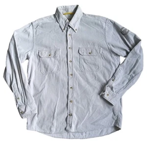Camisa de pana Camel Active para hombre mediana beige abotonada algodón manga larga - Imagen 1 de 15