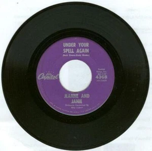 Jeanne and Janie Sing Under Your Spell Again/ He'll Have to Stay Capitol 45RPM - Picture 1 of 1