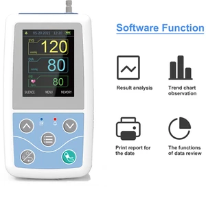 CONTEC ABPM50 24 Hours Ambulatory Blood Pressure Patient Monitor NIBP PR - Imagen 1 de 9