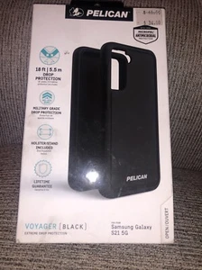 New With Box Pelican Voyager Samsung S21 + 5G Phone Case Black With Belt Clip - Picture 1 of 5