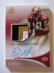 Brandon Williams 2006 SP Autentico #228 Rookie Patch Autografo 436/999 - Foto 1 di 2
