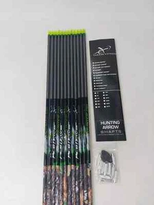 12pk Carbon Express Pile Driver Hunter 250 Uncut Shafts w/ Inserts: T1312 NEW - Picture 1 of 8