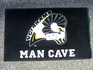 FANMATS LICENSED VCU RAMS VIRGINIA COMMONWEALTH MAN CAVE WELCOME DOOR MAT NOS - Picture 1 of 2