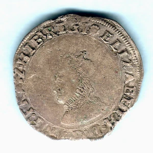 Ireland. (1558) Elizabeth 1 - Base Groat.. MM-Rose.. REGI.. gFine - Imagen 1 de 2