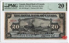 1913 The Royal Bank Of Canada $20,107150 - PMG VF20 -