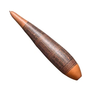 Incised Lime Gourd Oceanic Island Tribal Art Large - Photo 1/13