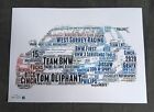 2020 BTCC Tom Oliphant No.15 Team BMW 330i M Sport WSR Word Art ~ A4 Poster