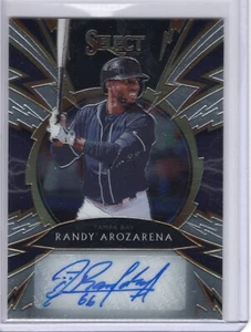 2020 PANINI SELECT SPARKS RC AUTO RANDY AROZARENA /199 RAYS - Picture 1 of 2