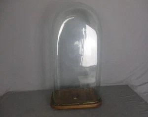 Antike viktorianische rechteckige quadratische mundgeblasene Glaskugel Kuppel Rarität 24" 11,6" - Bild 1 von 6