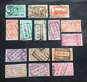 Belgium 🇧🇪 Belgique 1923-1950 - 15 used railway stamps