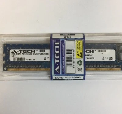 A-Tech 2GB DDR3 PC3-10600 DESKTOP Memory Module 240-pin DIMM 1333MHz  - Image 1 of 4