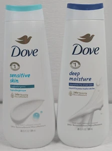 Dove - Sensitive Skin AND Deep Moisture - Body Wash - 20 oz - 2 Pack - Picture 1 of 12