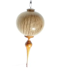 Holz Ornament Anhänger-Endstück handgefertigt verkauft vom Künstler 6" L mal 2" W Wysiwyg - Bild 1 von 7