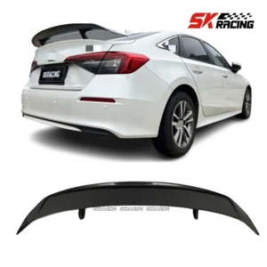 Real Carbon Fiber Rear Trunk Spoiler Wing NEW Style For Honda Civic 2022-2023 - Picture 1 of 21