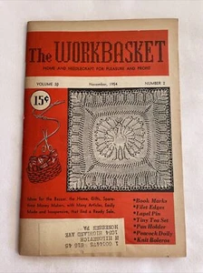 1954 November THE WORKBASKET Magazine, Book Marks, Filet Edges (MH107) - Bild 1 von 3