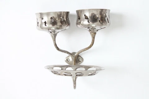 antique bathroom cup soap holder | san o la vtg bath deco victorian cup holder Cover