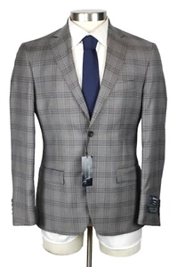 Mens Store Bloomingdales Sport Coat 38 R Tan Plaid Reda Wool Blazer NWT $598 - Picture 1 of 11