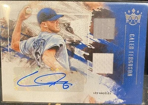 2019 Diamond Kings Dual Material Signature Caleb Ferguson Los Angeles Dodgers... - Picture 1 of 2