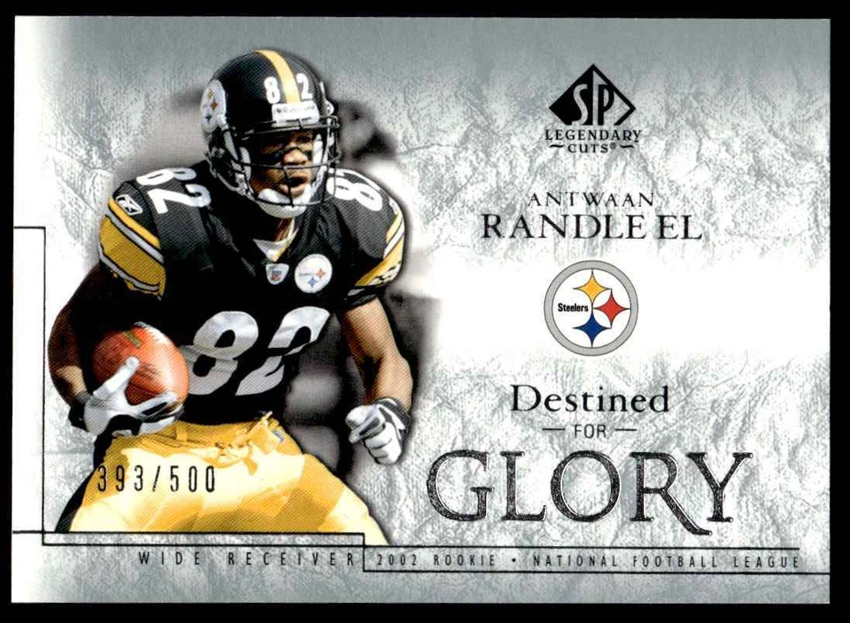2002 SP Legendary Cuts Antwaan Randle El Rookie 393/500 Pittsburgh Steelers #123 - Image 1 of 2