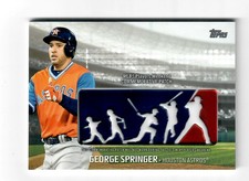 GEORGE SPRINGER 2018 TOPPS PLAYERS WEEKEND LOGO PATCH $25.00 TORONTO BLUE JAYS
