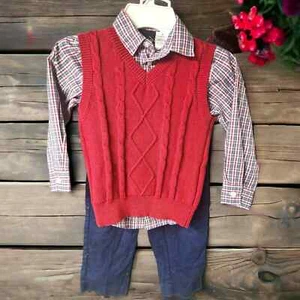 Toddler Boys 4T Outfit 3 Piece Set - Picture 1 of 1